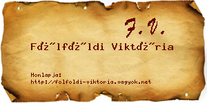 Fölföldi Viktória névjegykártya