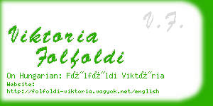 viktoria folfoldi business card