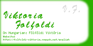 viktoria folfoldi business card